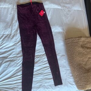 Plum Velvet Leggings